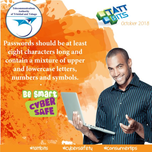 Passwords should be at least eight characters long and contain a ...